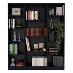 NicBex 14 Shelves File Cabinet,Office Cabinet with Spacious Tier-Shelving Design,Lateral Storage Cabinet,Filing Cabinet for Home Office,Black - 1 of 4
