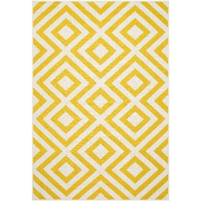 Mark & Day Maya 2'5"x4'5" Rectangle Woven Indoor & Outdoor Area Rugs Saffron: Geometric, Stain-Resistant, Modern Decor