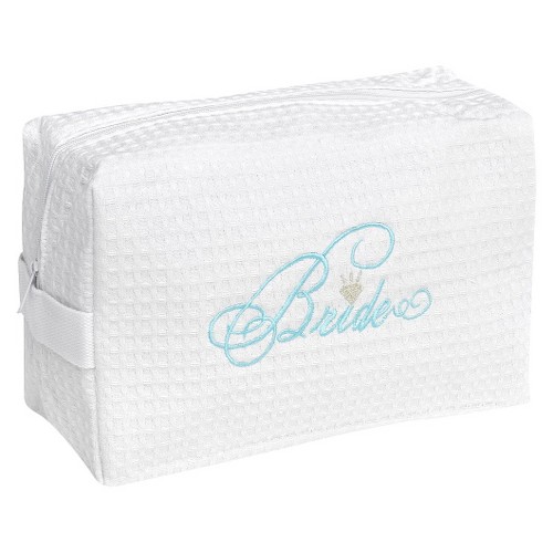 Bride Waffle Cosmetic Bag, White