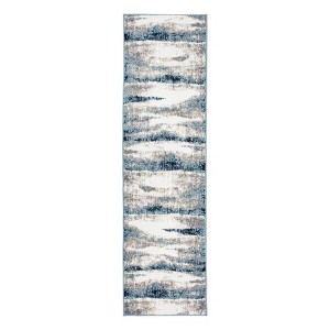 World Rug Gallery Contemporary Abstract Waves Area Rug - 1 of 4