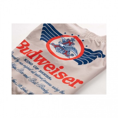 Budweiser Mens Budweiser King of Beers Vintage Logo Swim Board Shorts - Small — фото 4