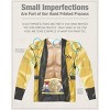 Men's Rocky Yellow Robe (Front Back Print) Long Sleeve Costume T-Shirt - 4 of 4