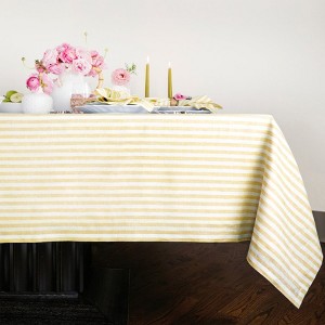 Solino Home Linen Stripe Tablecloth | Amalfi - 1 of 4