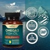 Omega 3 Fish Oil Supplement 2400 mg - Triple Strength EPA, DHA Fish Oil Omega 3, Fatty Acids for Brain & Heart - 60 Softgels By Nature's Choice - 4 of 4