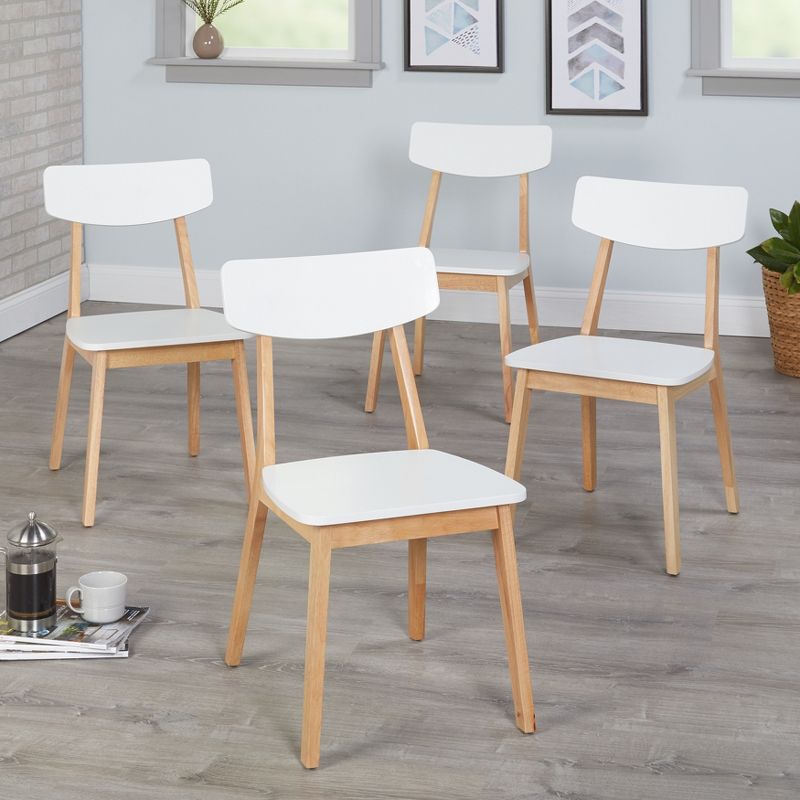 5pc Perla Dining Set White/Natural - Buylateral, 6 of 11