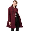 INSPIRE CHIC Women's Stand Collar Double Breasted Slant Pockets Trendy Outwear Winter Coat - 2 of 4