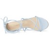 Allegra K Women's Back to College Strappy Straps Lace Up Chunky Heel Sandals - 4 of 4