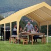 Heavy Duty Carport, Waterproof & UV Protection, Potable Outdoor Car Shade Canopy Car Tent Garage for Boats, Tractor, Car Gara - 2 of 4