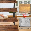 Attop Cupcake Stand, 4 Tier Wooden Display Stands Stepped Dessert Table Display Set with Metal Frame Tiered Tray Stand Serving Trays for Display - 4 of 4