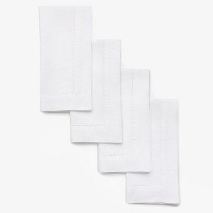 Solino Home Linen Classic Hemstitch Dinner Napkins - 1 of 4