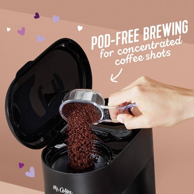 Sleek Black 4-in-1 Single-Serve Coffee and Latte Maker with Milk Frother
