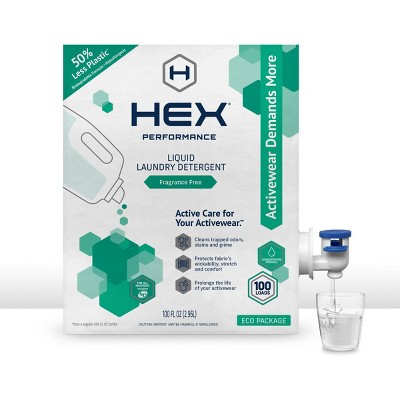 HEX Performance Liquid Fragrance Free Laundry Detergent - 100 fl oz