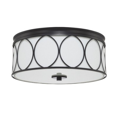 Capital Lighting Rylann 3 - Light Flush Mount in  Matte Black