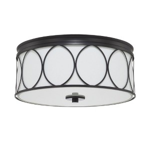 Capital Lighting Rylann 3 - Light Flush Mount in  Matte Black - 1 of 3