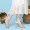 Perphy Women's Lace-Up Open Toe Stiletto High Heels Sandals - 4 of 4