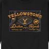 Men's - Yellowstone - Dutton Ranch Badge Graphic Fleece Sweatshirt - 2 of 4
