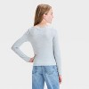Girls' Long Sleeve Boat Neck T-Shirt - art class™ - 3 of 4