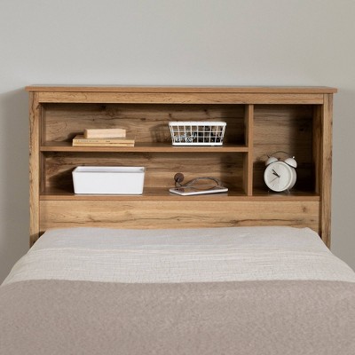 Nordik Oak Twin Wood Headboard with Storage