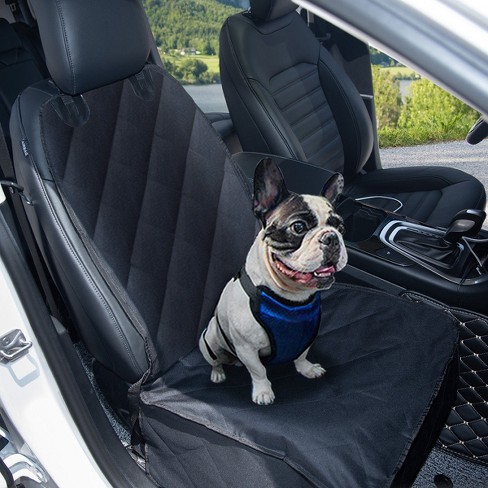 Costway Waterproof Pet Front Seat Cover For Cars Nonslip Rubber Backing W/  Anchor Black : Target