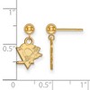 Black Bow Jewelry 14k Yellow Gold Pittsburgh Penguins NHL Dangle Earrings - 2 of 3