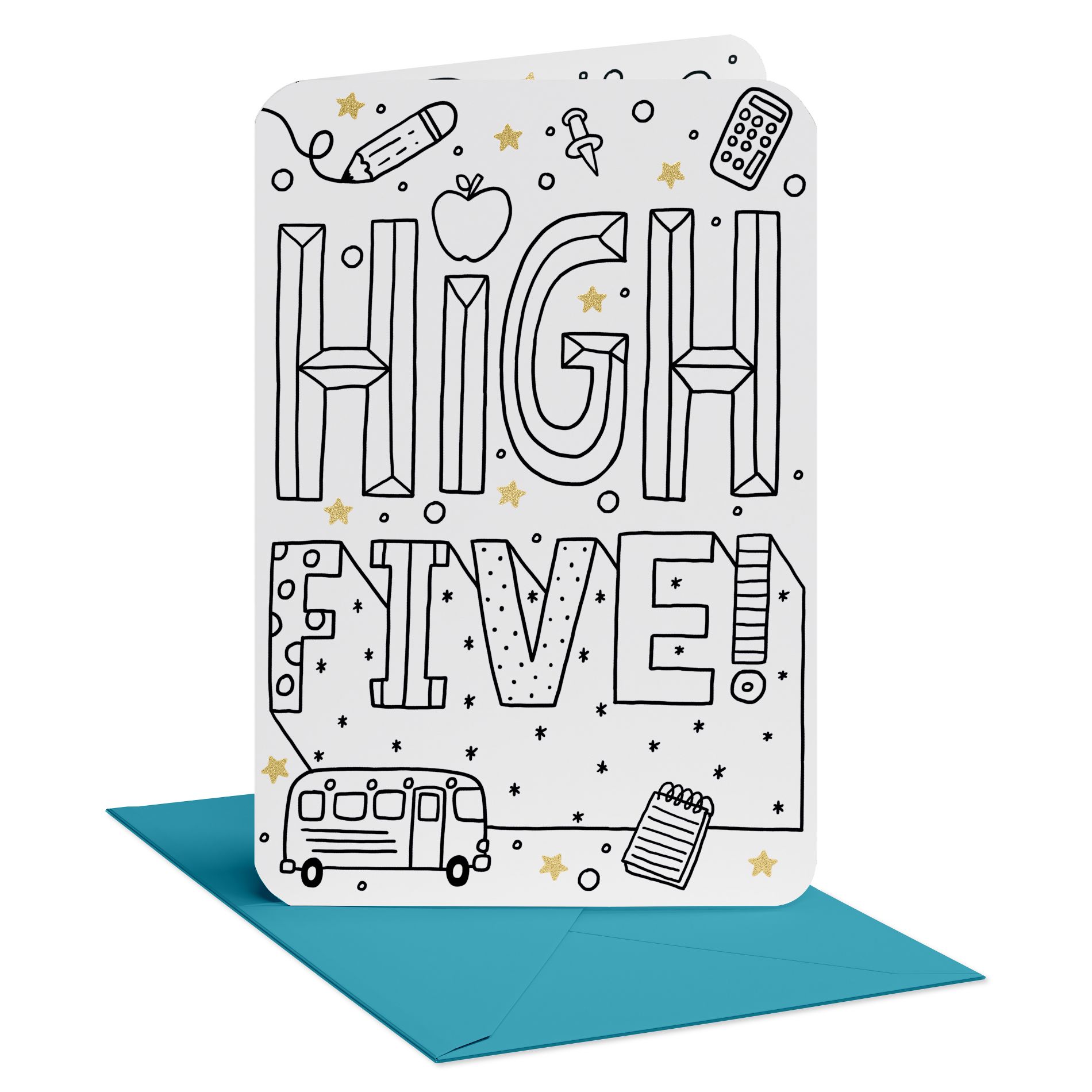 Teacher Appreciation Thank You Card, Thanks for Everything, Includes Envelope