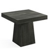 Lirago Black 31.5" Square Dining Table Engineered Wood 31.5x31.5x29.53 4-Seater Farmhouse Kitchen Table - 2 of 4