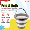 DOLU Foldable Baby Bath Bucket, Compact Toddler Wash Tub, Ages 6+ Months, Grey - 2 of 4