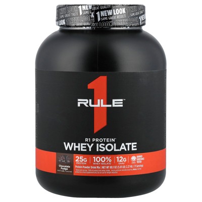 Rule One Proteins R1 Protein Powder Drink Mix, Chocolate Fudge, 5.01 lb (2.27 kg)