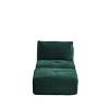 TIRAMISUBEST Memory Foam Single Floor Sofa, Modular Chaise Lounge with Ottoman, Corduroy Armless Chair with Back Pillow - 4 of 4