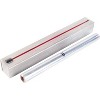ChicWrap Stainless Steel Refillable Foil Dispenser - Includes 18"x 30' Roll of Professional Aluminum Foil, Reusable Dispenser w/Slide Cutter - 2 of 3