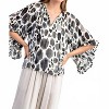 Women's Spotted Half Sleeve Blouse - ee:some - 2 of 4