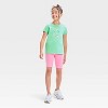 Girls' Short Sleeve 'Heart of Gold' Clover Graphic T-Shirt - Cat & Jack™ Lime Green - 4 of 4