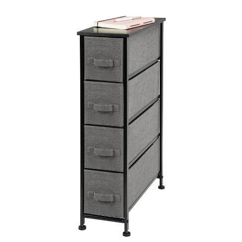 SEGMART Storage Drawer Units, Vertical Fabric 4 Drawer Dresser Storage