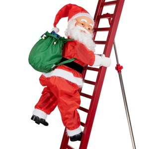 Mr. Christmas 10' Outdoor Decoration Animated Super Climbing Santa with LED Spotlights - 1 of 4