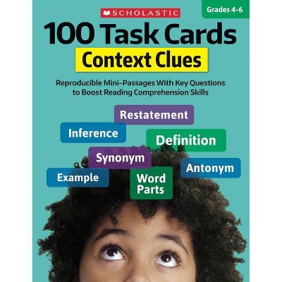 100 Task Cards: Context Clues - by  Justin McCory Martin & Carol Ghiglieri & Justin Martin (Paperback)