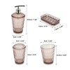 Unique Bargains Transparent Bathroom Accessories Set 1 Set - 2 of 4
