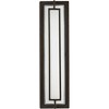 Possini Euro Design Belfonte Modern Outdoor Wall Light Fixtures Set of 2 Bronze Rectangular Frame LED 16 1/4" White Glass for Post Exterior - 3 of 4