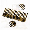 Unique Bargains Acetate Wide Comb for Curly Wet Hair Beige Brown Black 4.61"x1.97" 2 Pcs - 3 of 4