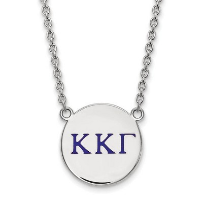 Black Bow Jewelry Sterling Silver Kappa Kappa Gamma Greek Life Necklace 18 Inch