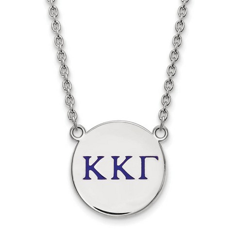 Black Bow Jewelry Sterling Silver Kappa Kappa Gamma Greek Life Necklace 18 Inch - image 1 of 4