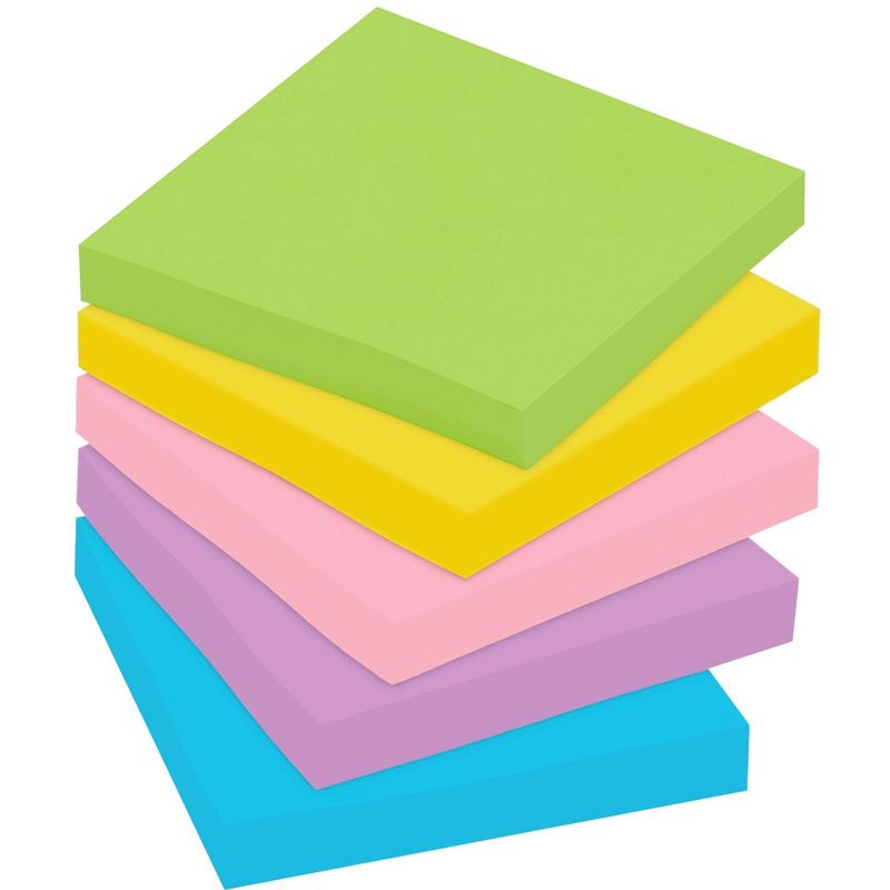 Post-it Original Notes, 3 x 5 Inches, Floral Fantasy Colors, 5 Pads with 100 Sheets Each, 2 of 6
