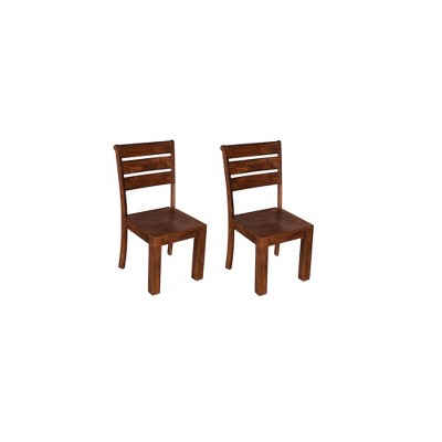 Taran Designs,Adrien Solid Wood Dining Chairs (Set of 2)