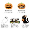 Big Dot of Happiness Jack-O'-Lantern Halloween - DIY Shaped Kids Halloween Party Cut-Outs - 24 Count - 2 of 4