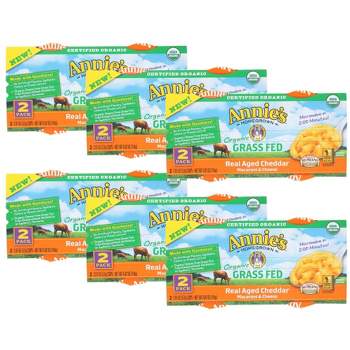 Annie's Homegrown Real Aged Cheddar Macaroni & Cheese 2 Cups - Case of 6/4.02 oz