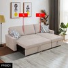 AndMakers 83 in. Polyester Full Size Sofa Bed with Storage - 2 of 4