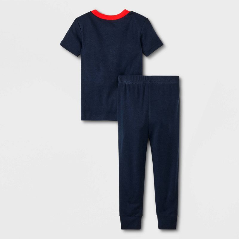 Toddler Boys&#39; 4pc Marvel Spidy Snug Fit Pajama Set - Red, 2 of 4
