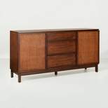 Wood & Cane Transitional Sideboard Buffet Cabinet - Brown - Hearth & Hand™ with Magnolia