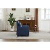 46.46'' Linen 3-in-1 Convertible Pull Out Sleeper Chair with Adjustable Backrest, USB Ports, and Side Pockets - 4 of 4