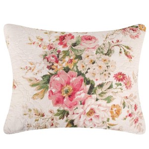 Greenland Home Fashions Grace Stunning Floral Design Luxurious Modern Ultimate Comfort Sham Buttercup - 1 of 4