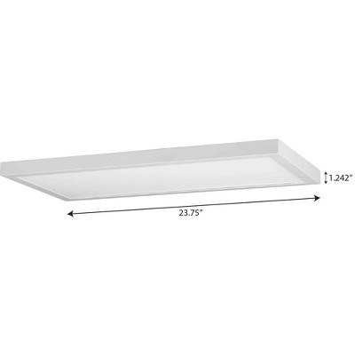 Everlume 24-Inch Satin White Modern LED Linear Panel Light